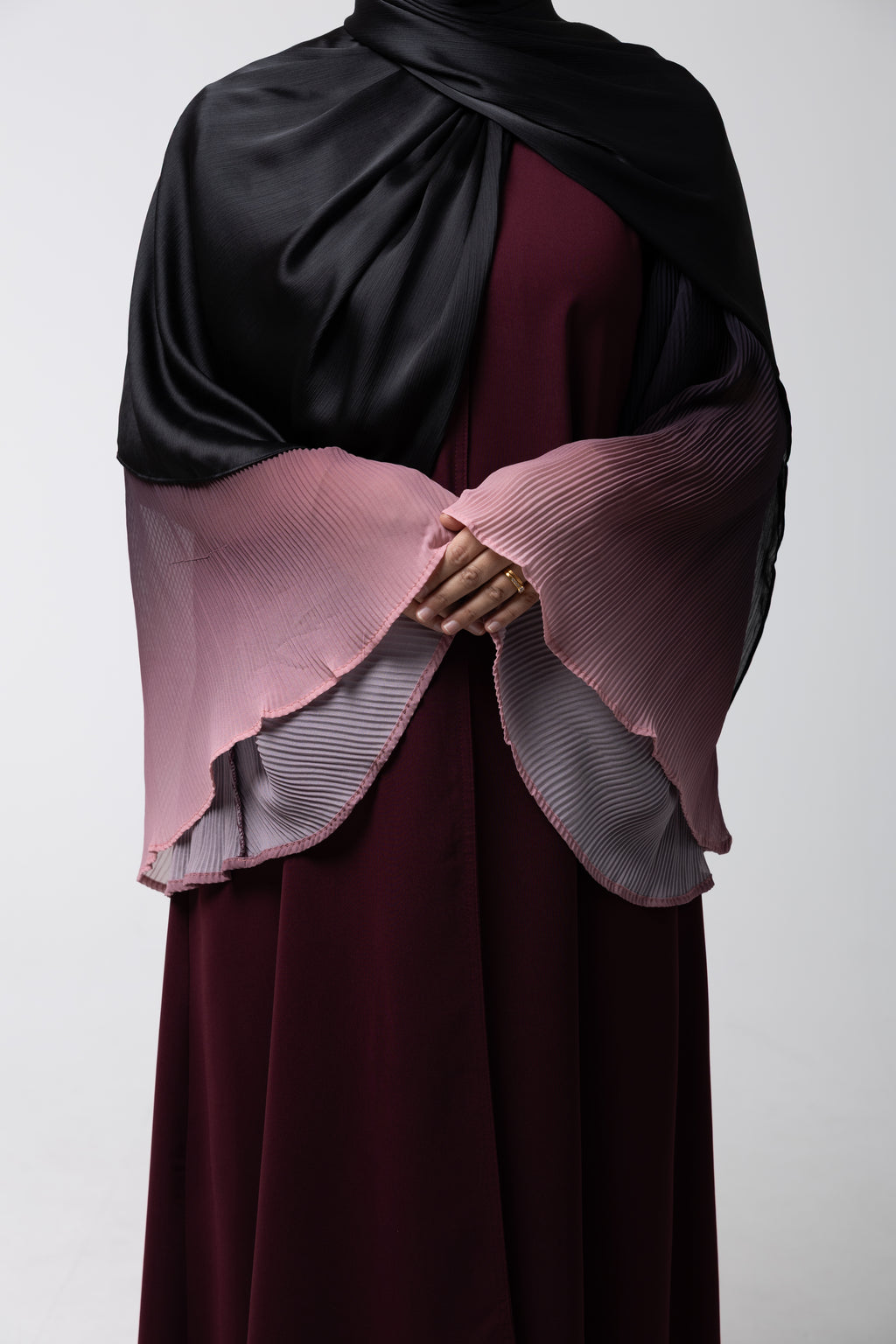 Crimson Open Robe
