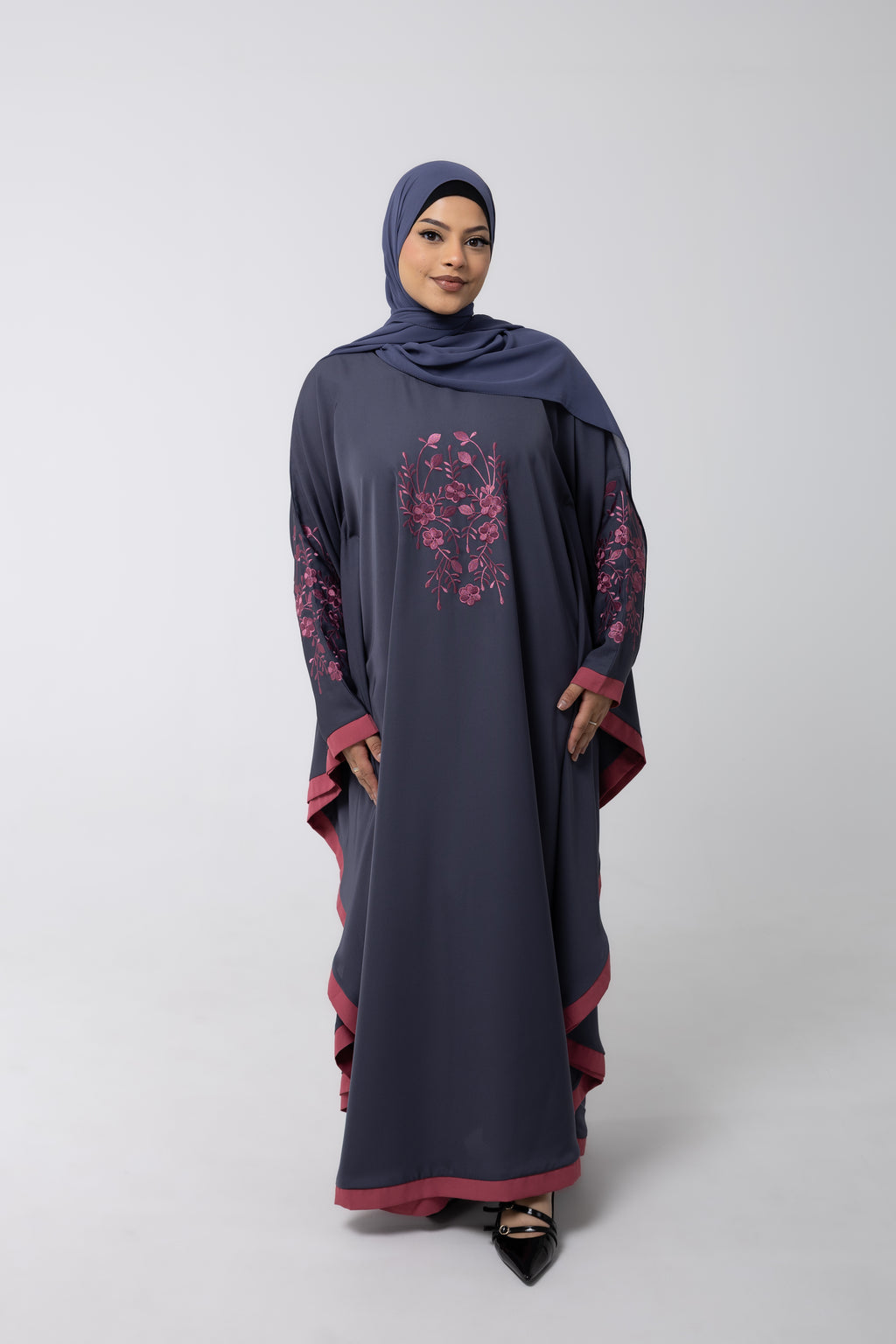 Deep Blush Abaya