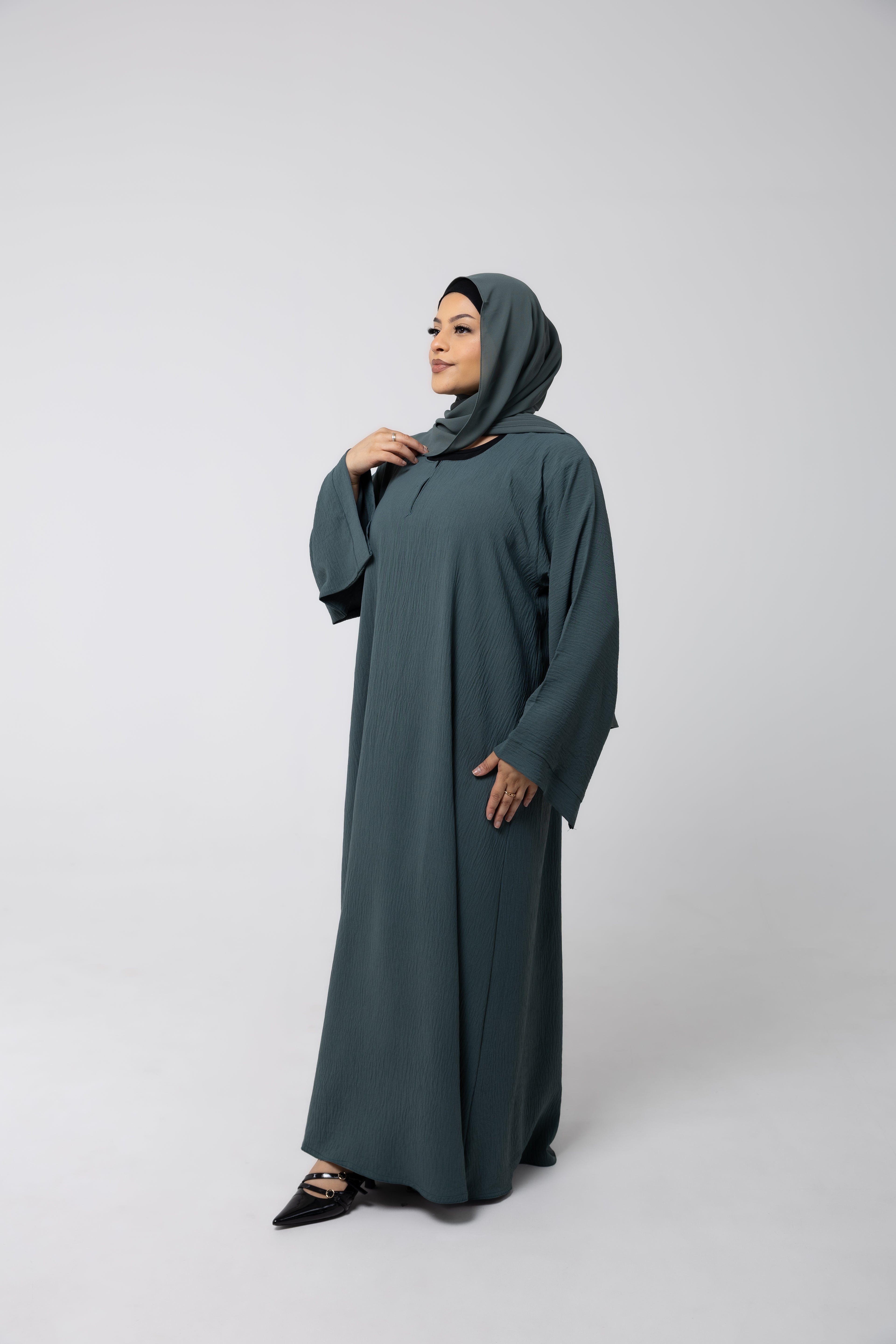 Miray Forest Green Abaya