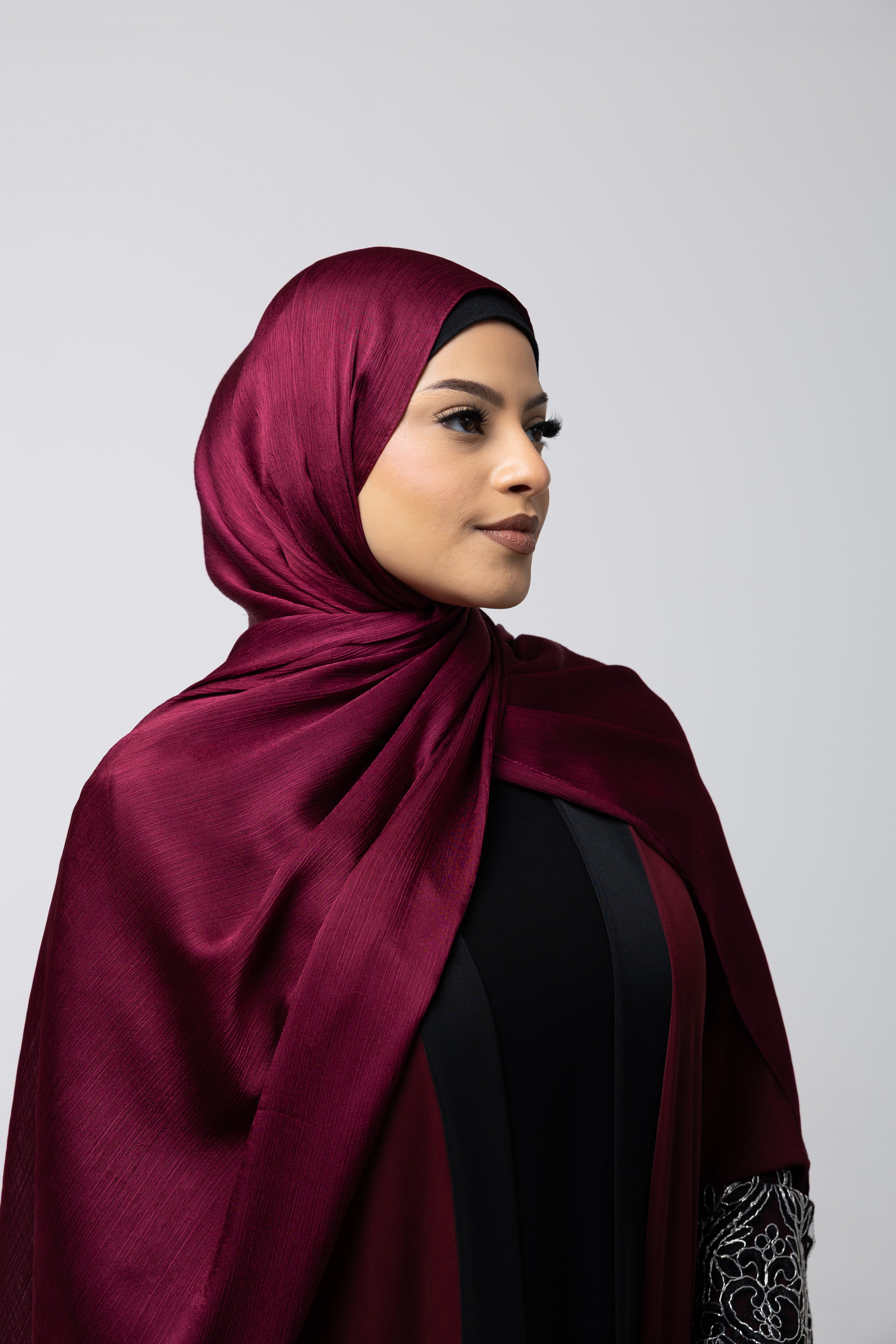 Satin Crinkle Hijab