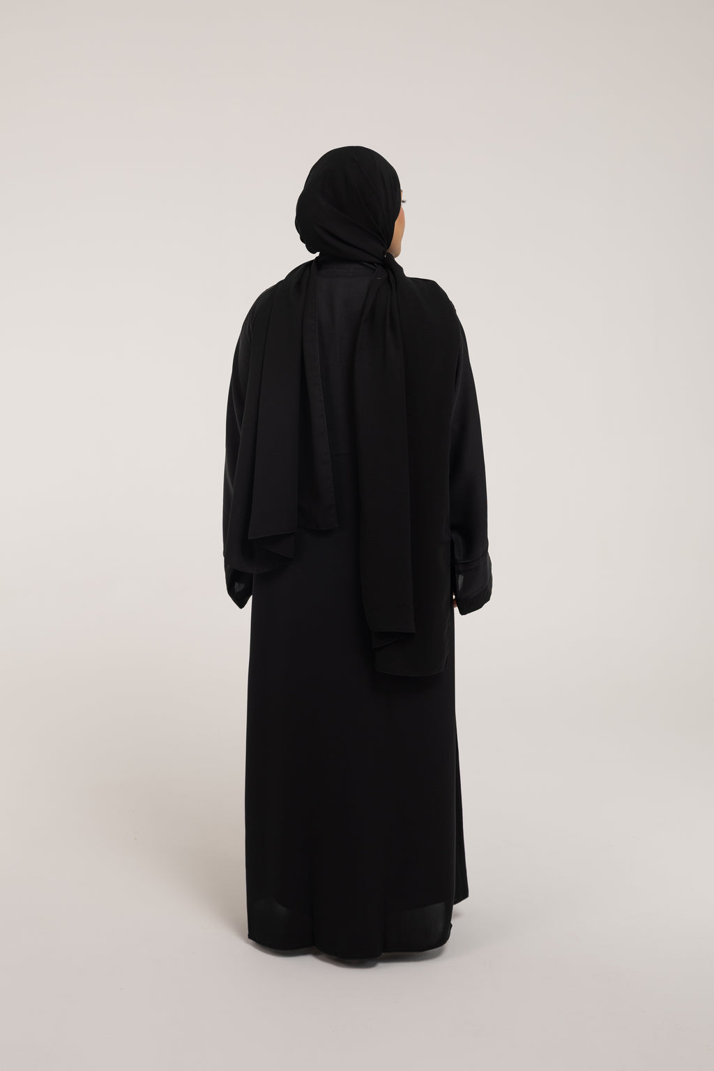 Majesty Black Open Abaya