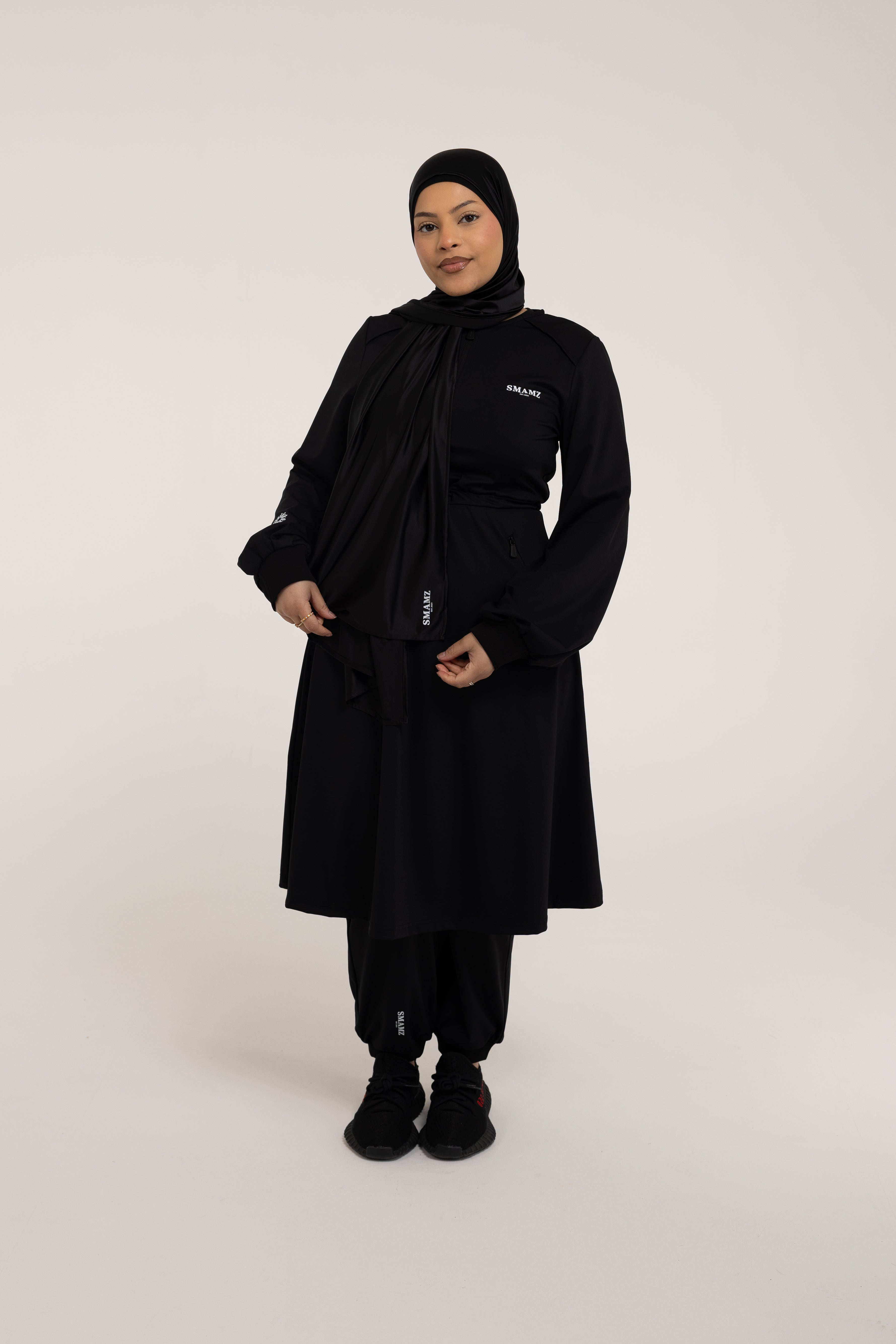 SMAMZ Modest Gymwear Hijab Black