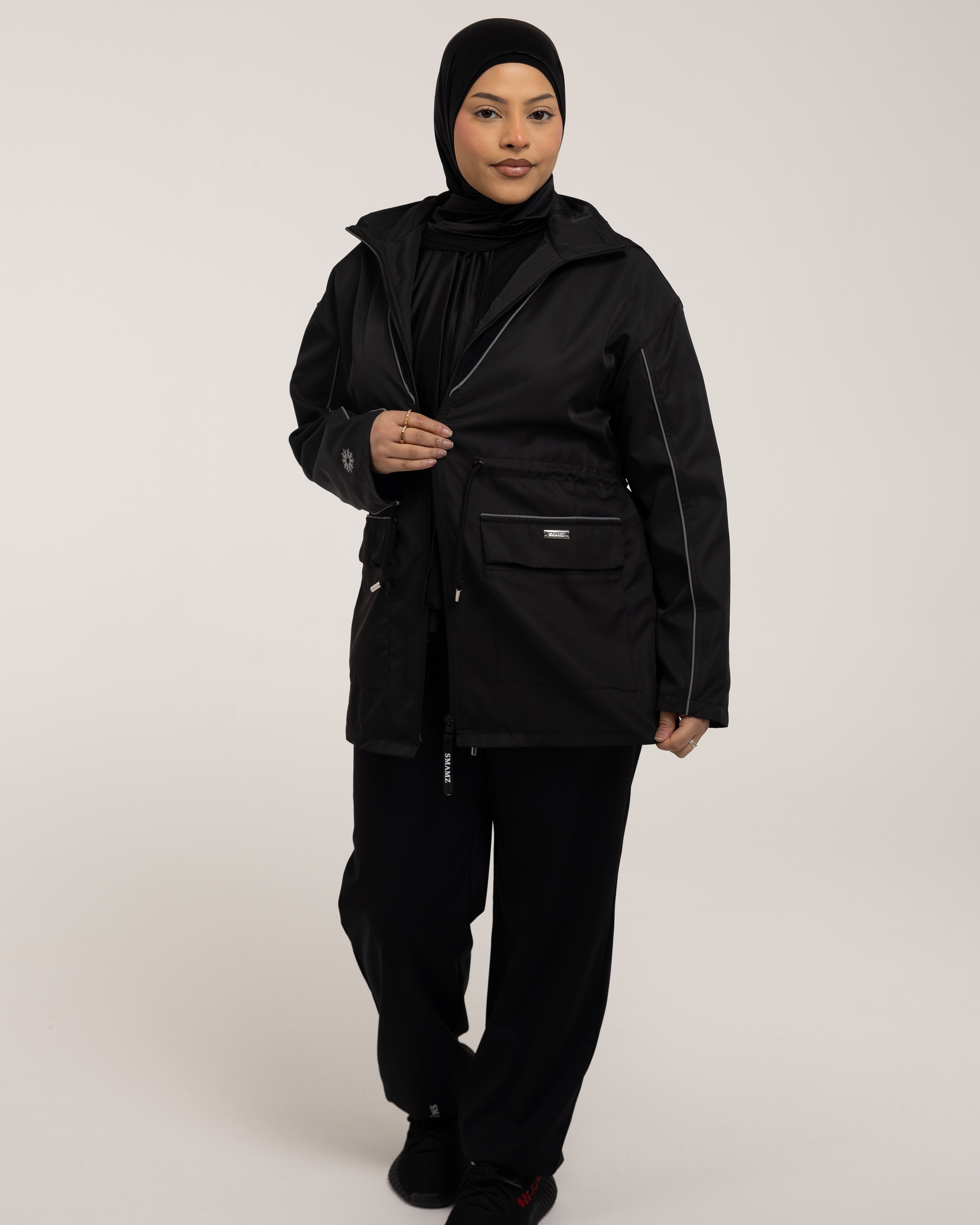 SMAMZ Modest Gymwear Jacket Black