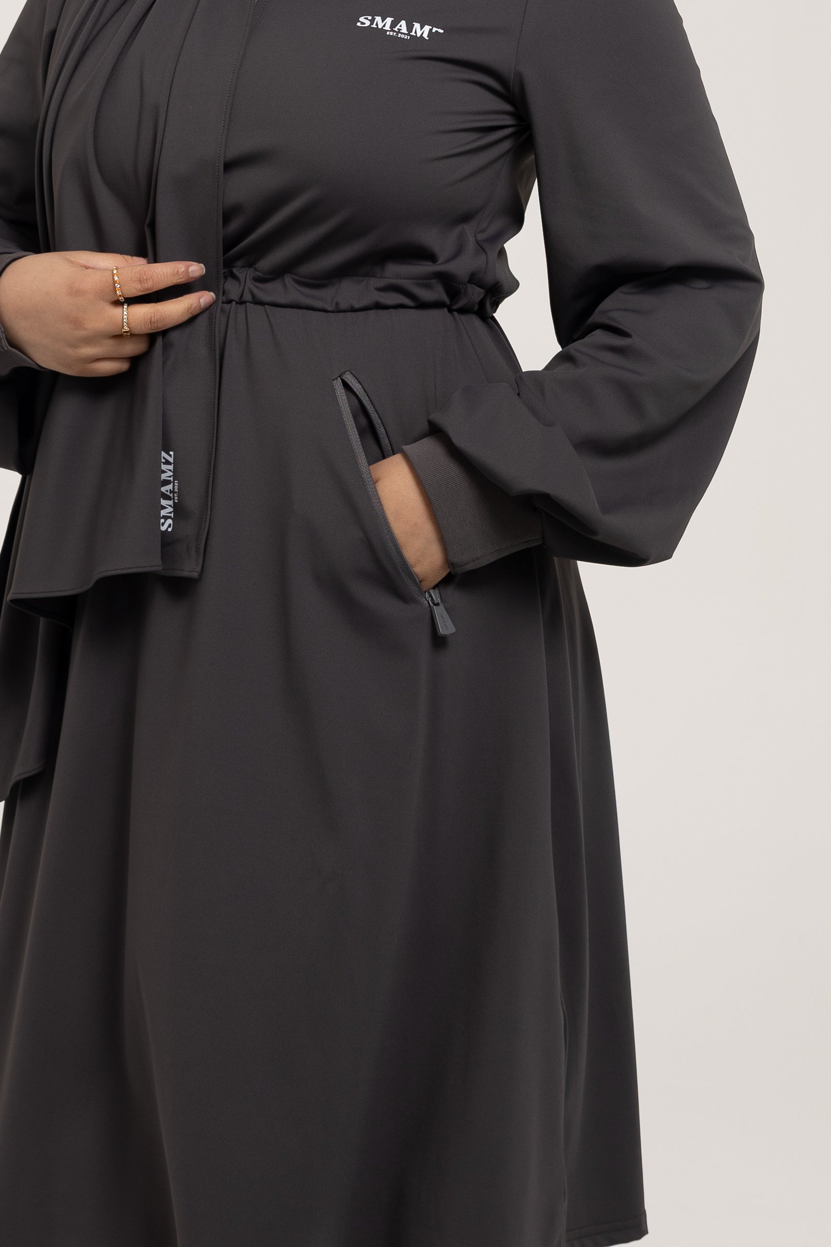 SMAMZ Modest Gymwear Top Grey