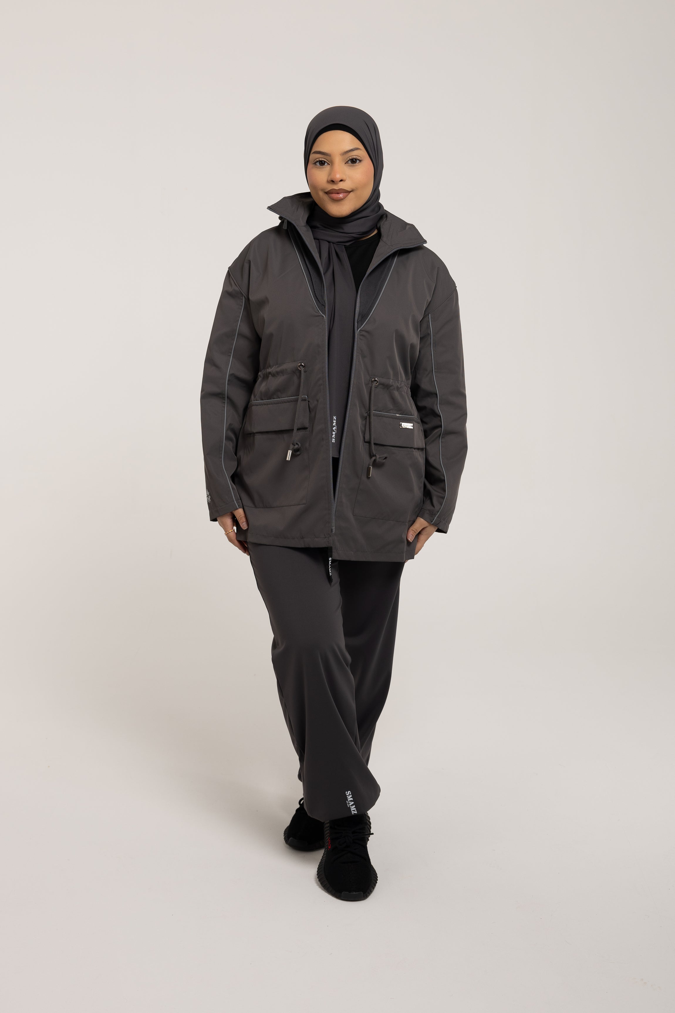 SMAMZ Modest Gymwear Full Set Grey