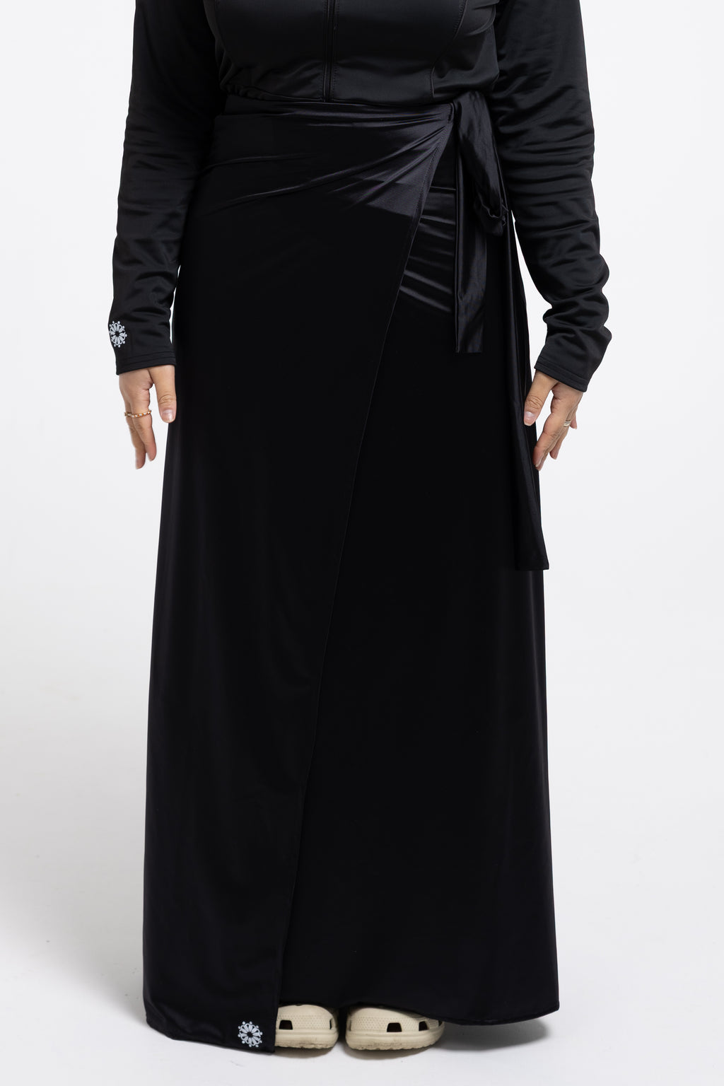 HAYĀ Skirt Swimwear Black
