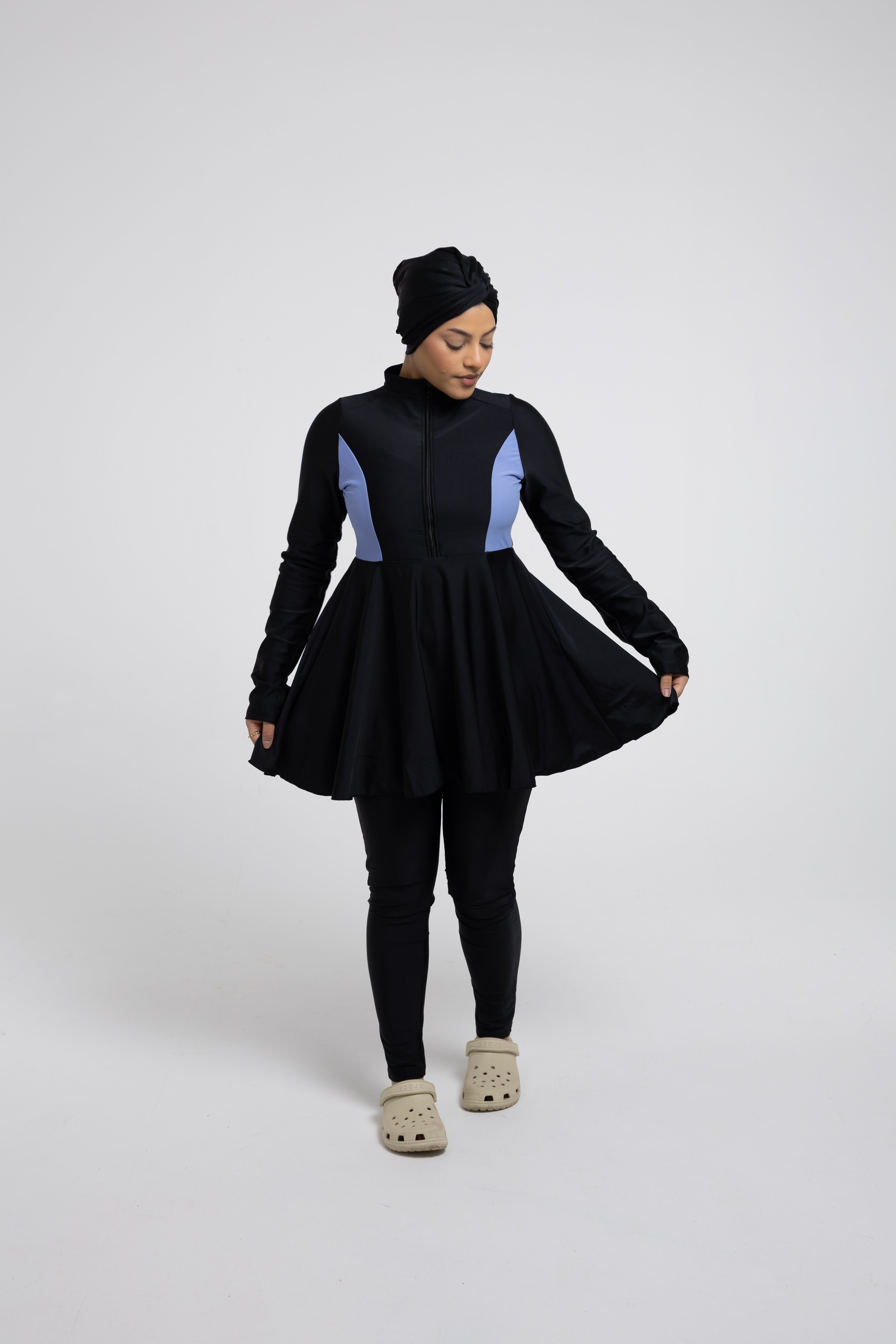 Black & Blue Modest Swimwear