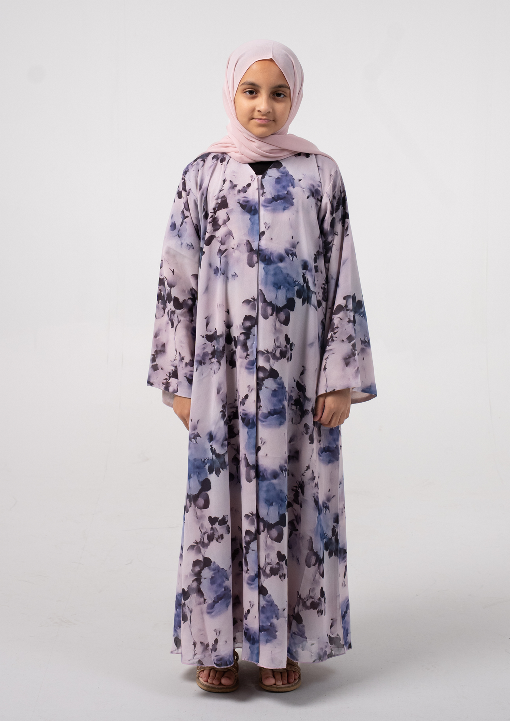 Lavender Bloom Girls Abaya