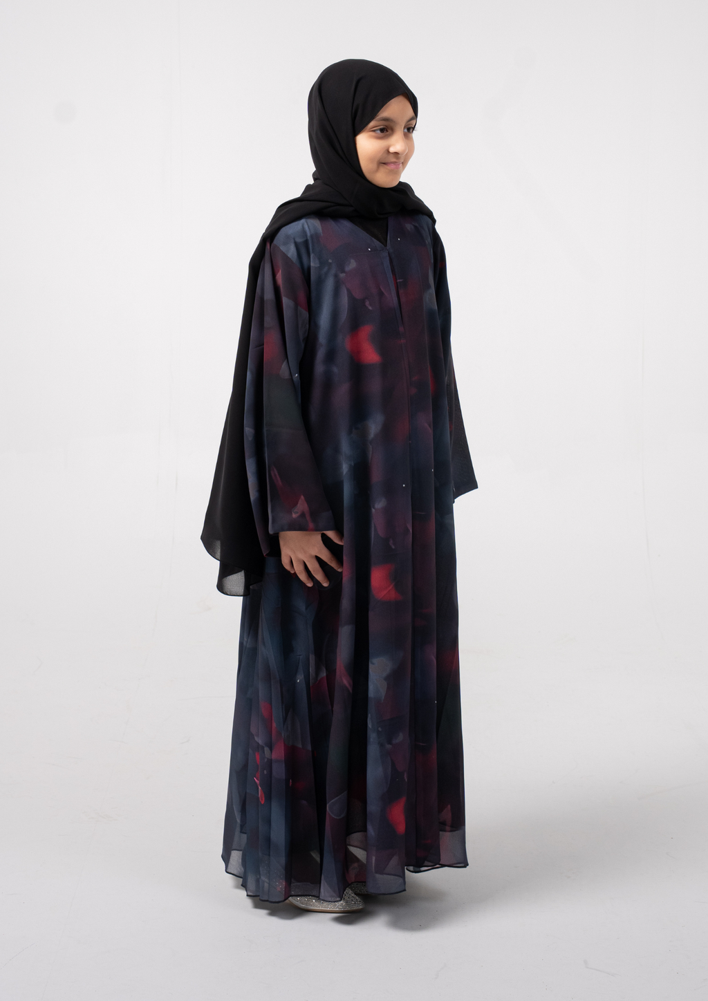 Midnight Ruby Girls Abaya