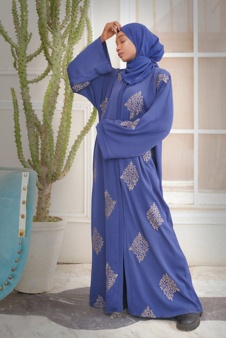 New-Ameera-Blue-Abaya,Blue-Abaya,Ameera-Abaya