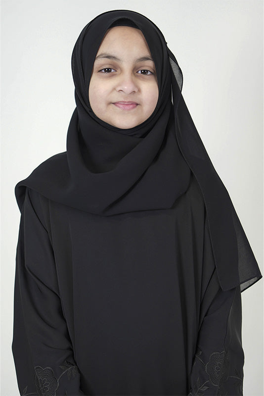 Girls Embroidered Abaya