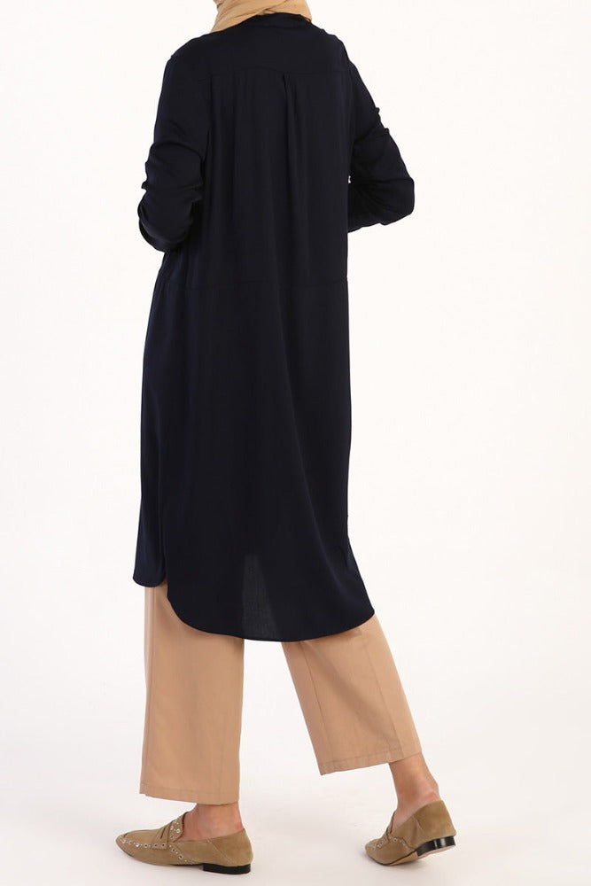 Black Empire dress,Shirt Dress,long sleeve dress,smamz modest style dress