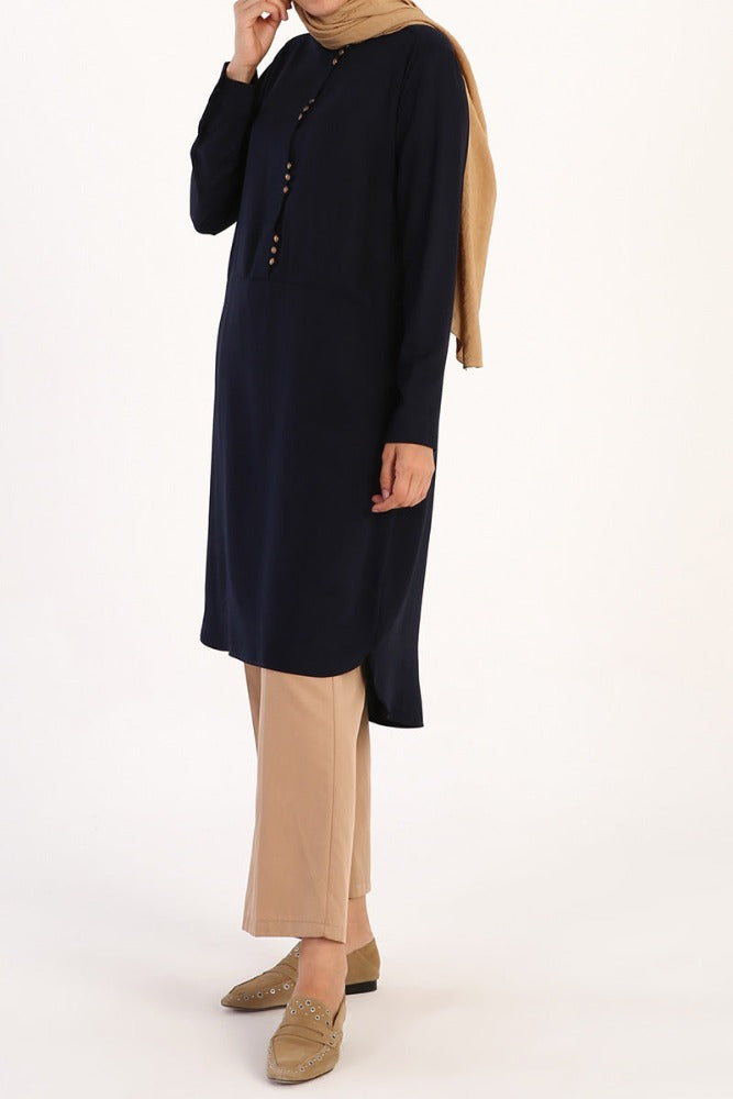 Black Empire dress,Shirt Dress,long sleeve dress,smamz modest style dress