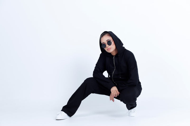 Black Hoodie Set,two-piece track suit,modest tracksuit,premium quality tracksuit,smamz modest wear
