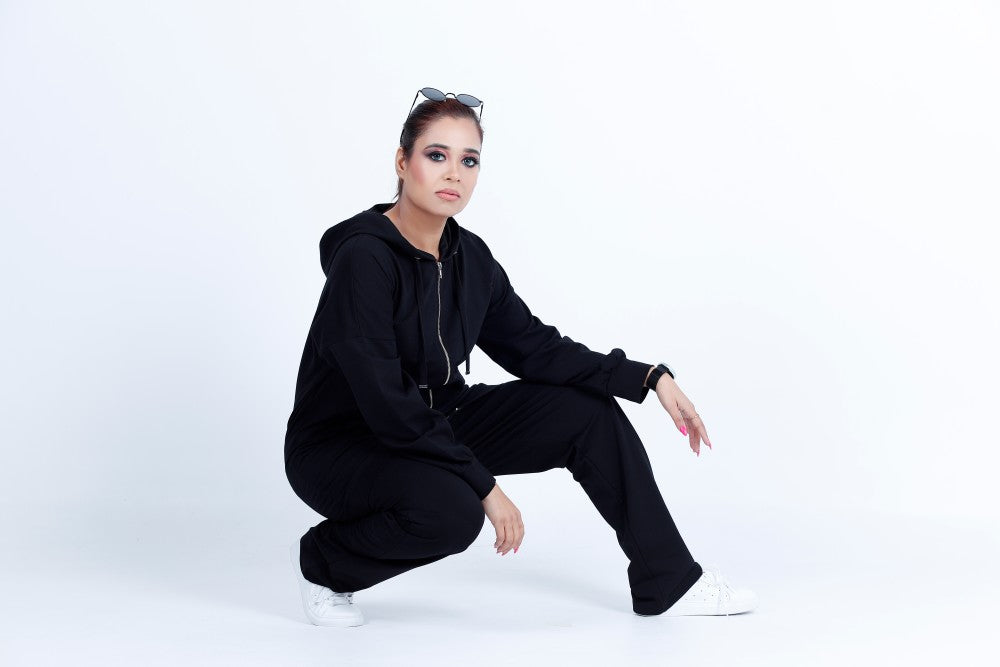 Black Hoodie Set,two-piece track suit,modest tracksuit,premium quality tracksuit,smamz modest wear