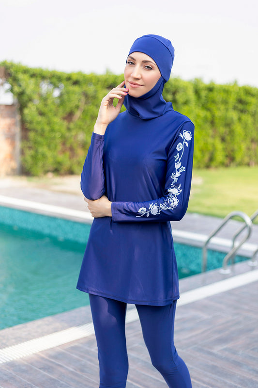 Sofia Blue Swimwear,3-piece set,sofia swimwear collection,smamz modest sports wear