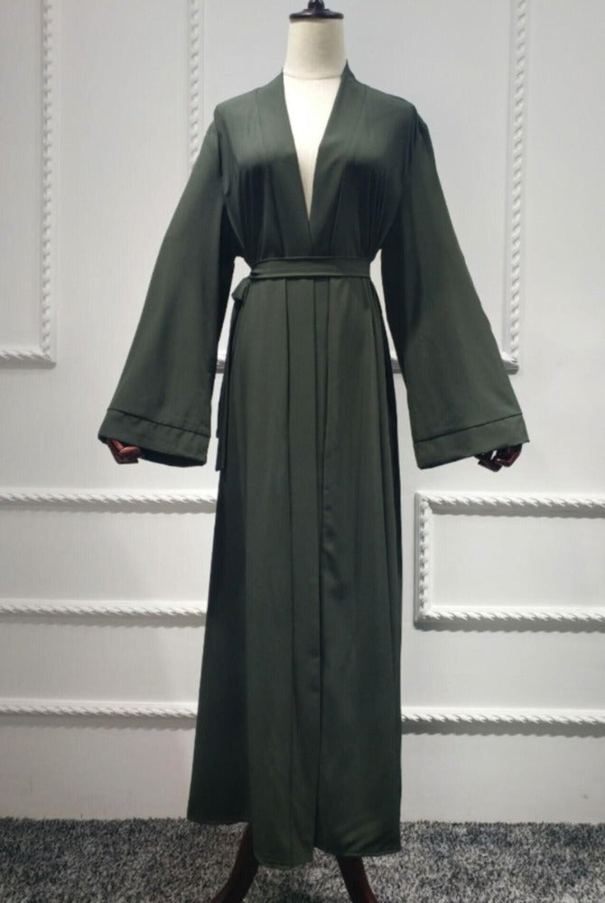 Bottle Green Kimono Abaya Size S