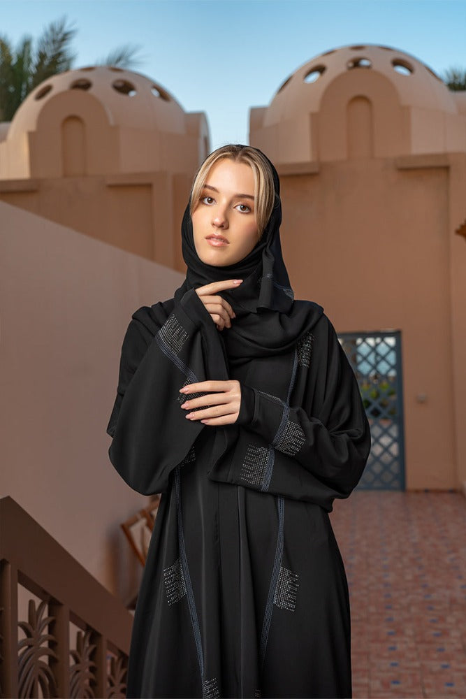 CELVA-DELUXE-ABAYA,Black-Abaya,Deluxe-Abaya,Celva-Abaya
