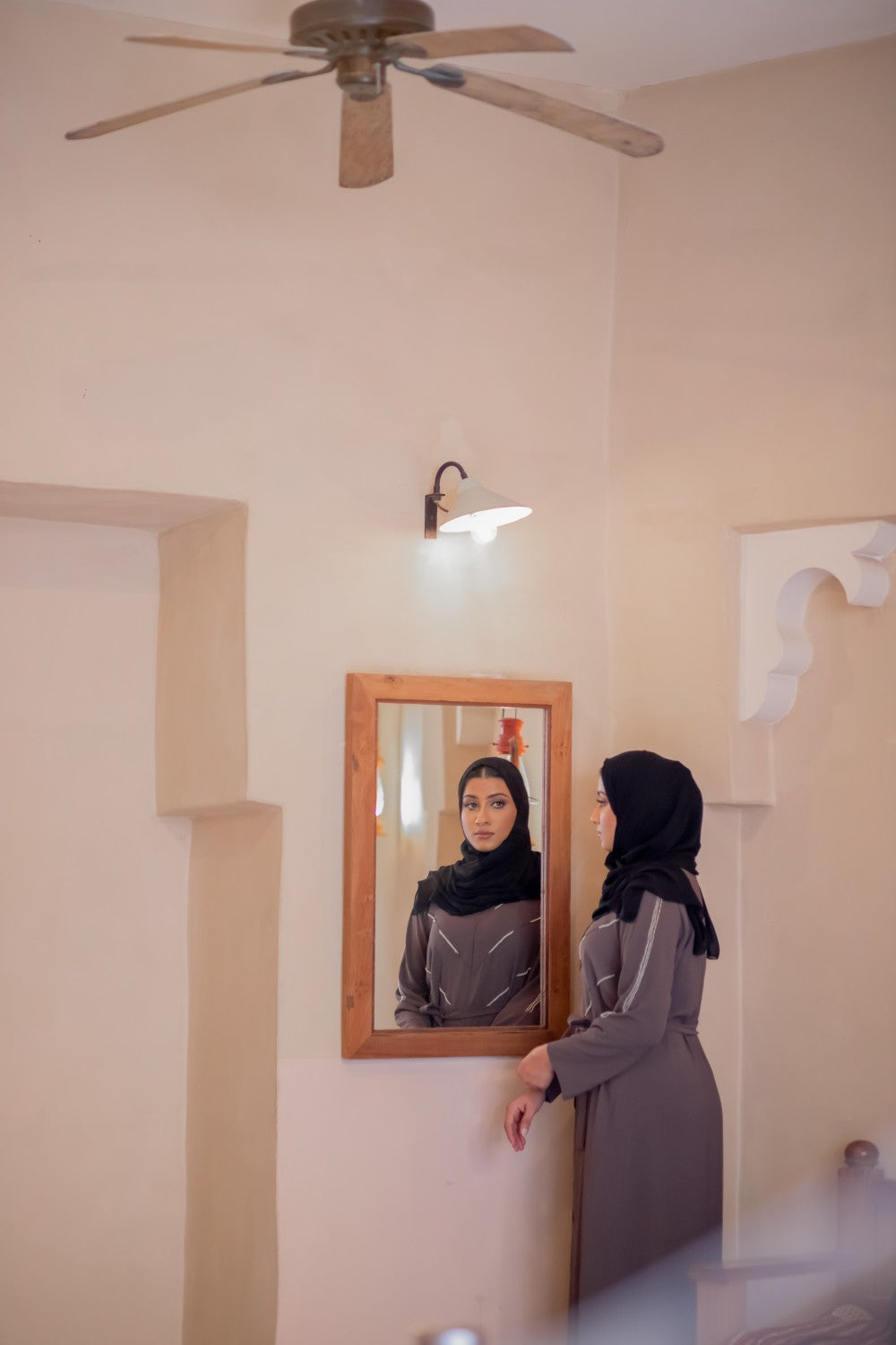 Classic Grey Closed Abaya Size 60