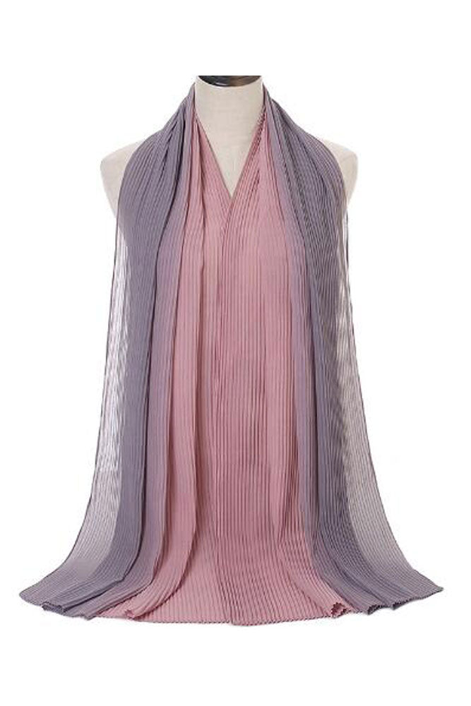 Crinkled 2-Tone Hijab
