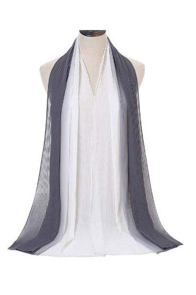 Crinkled 2-Tone Hijab