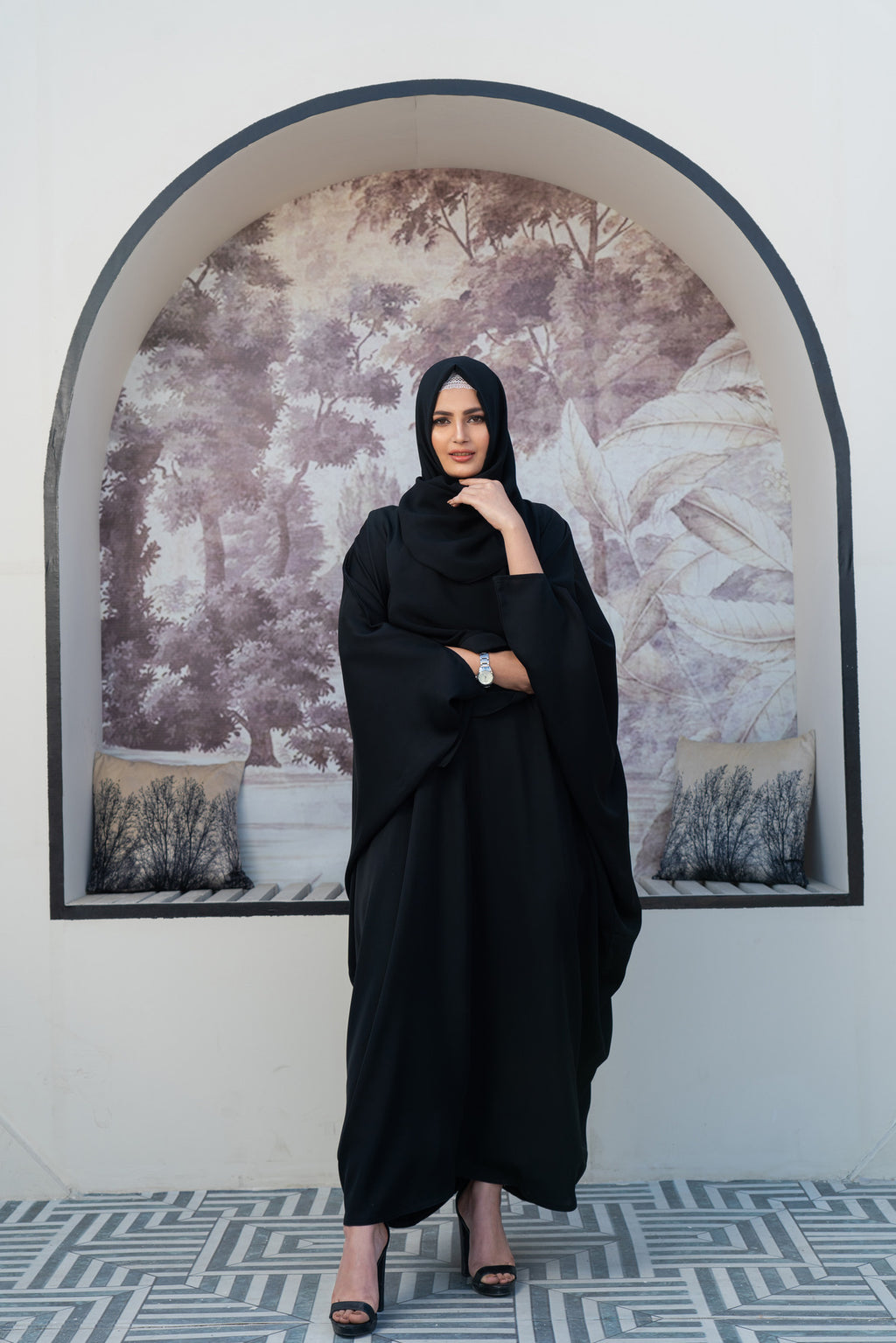 Alesya Plain Black Abaya Size 52