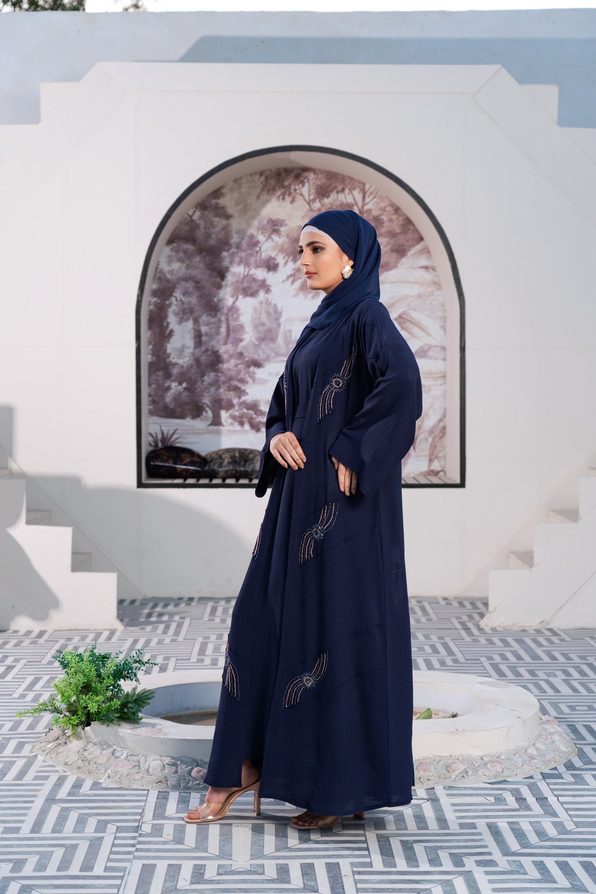 Sapphire 3 Piece Abaya