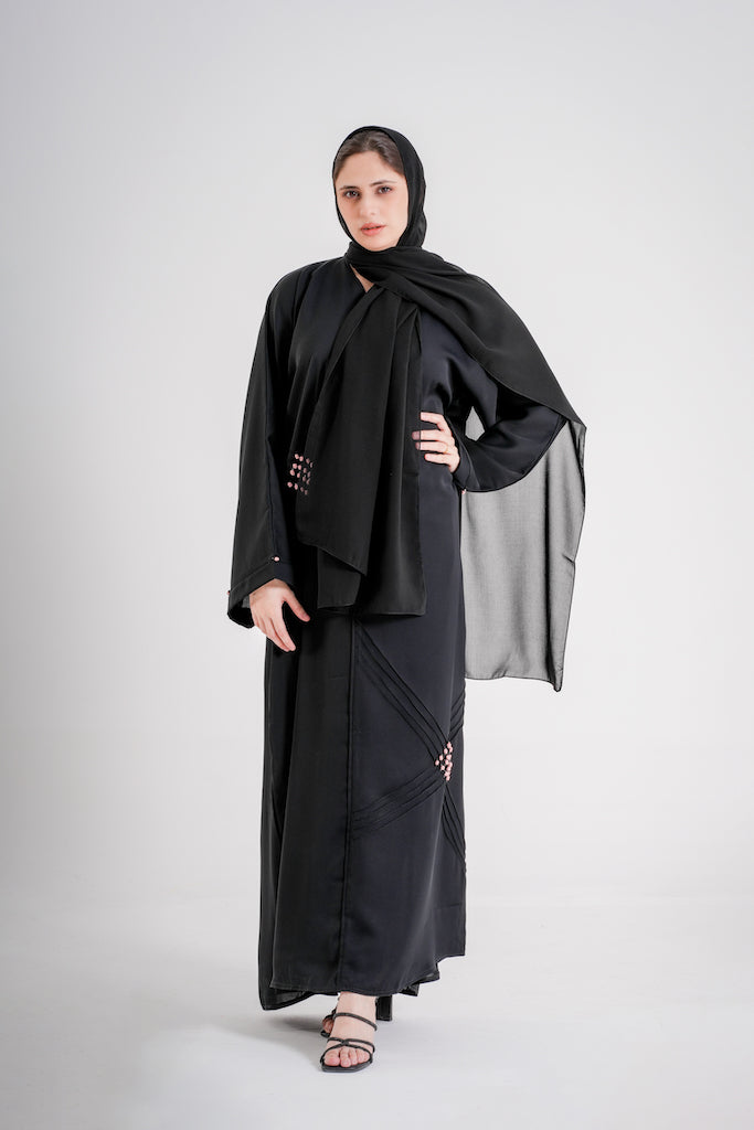 Amna Black Abaya