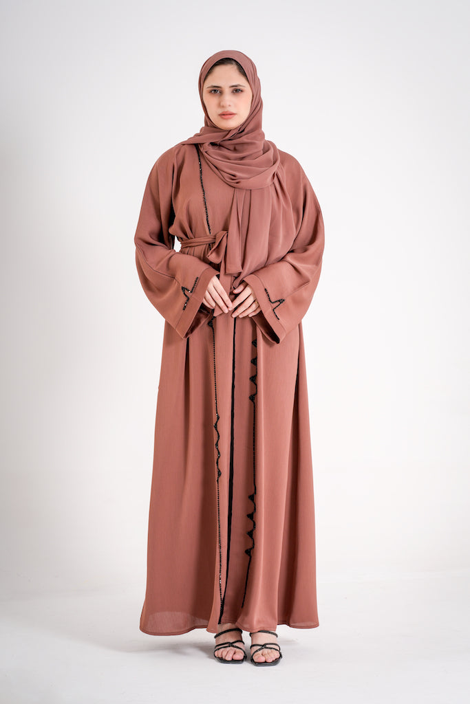 Cyra Mocha Closed Abaya