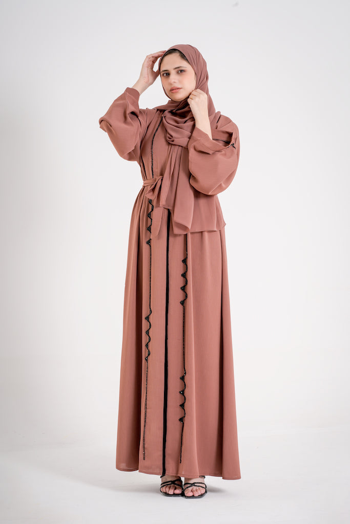 Cyra Mocha Closed Abaya