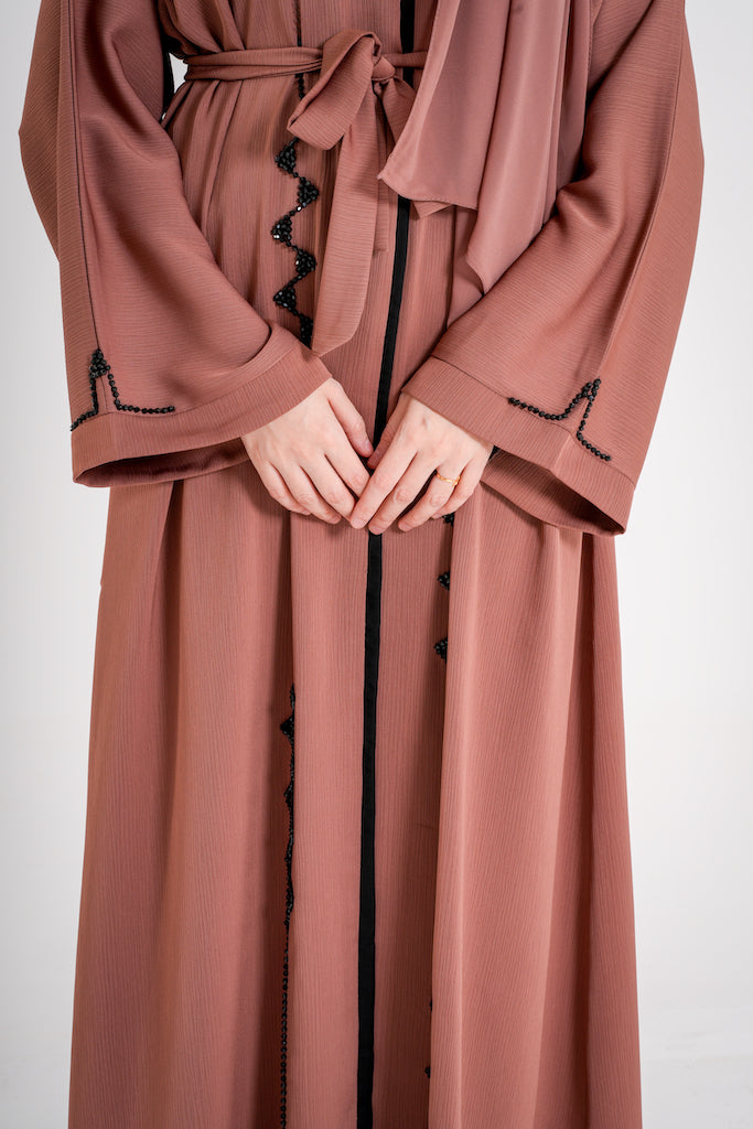 Cyra Mocha Closed Abaya