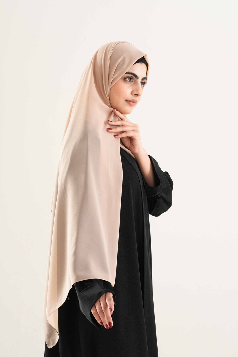 Cream Georgette Hijab