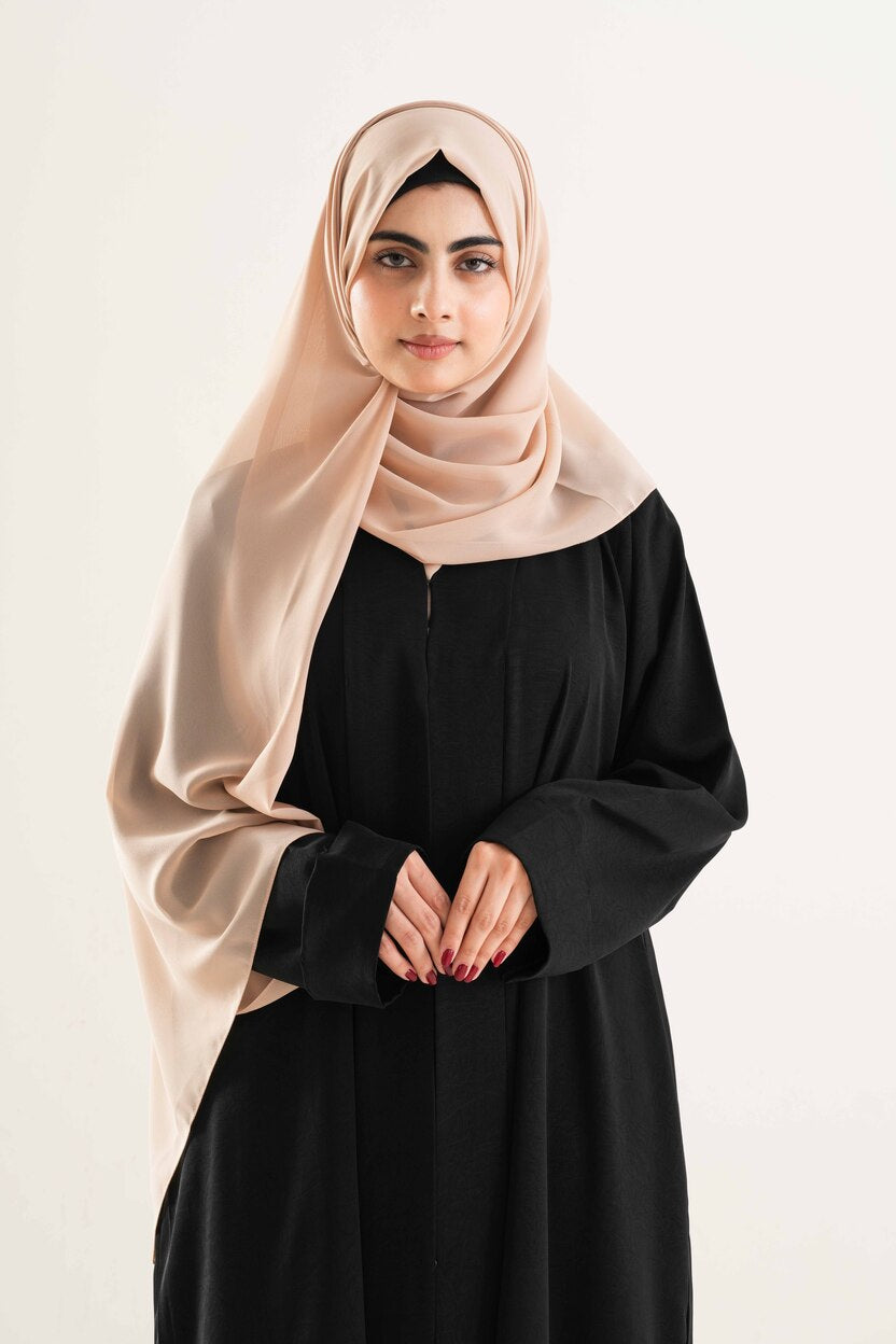 Cream Georgette Hijab