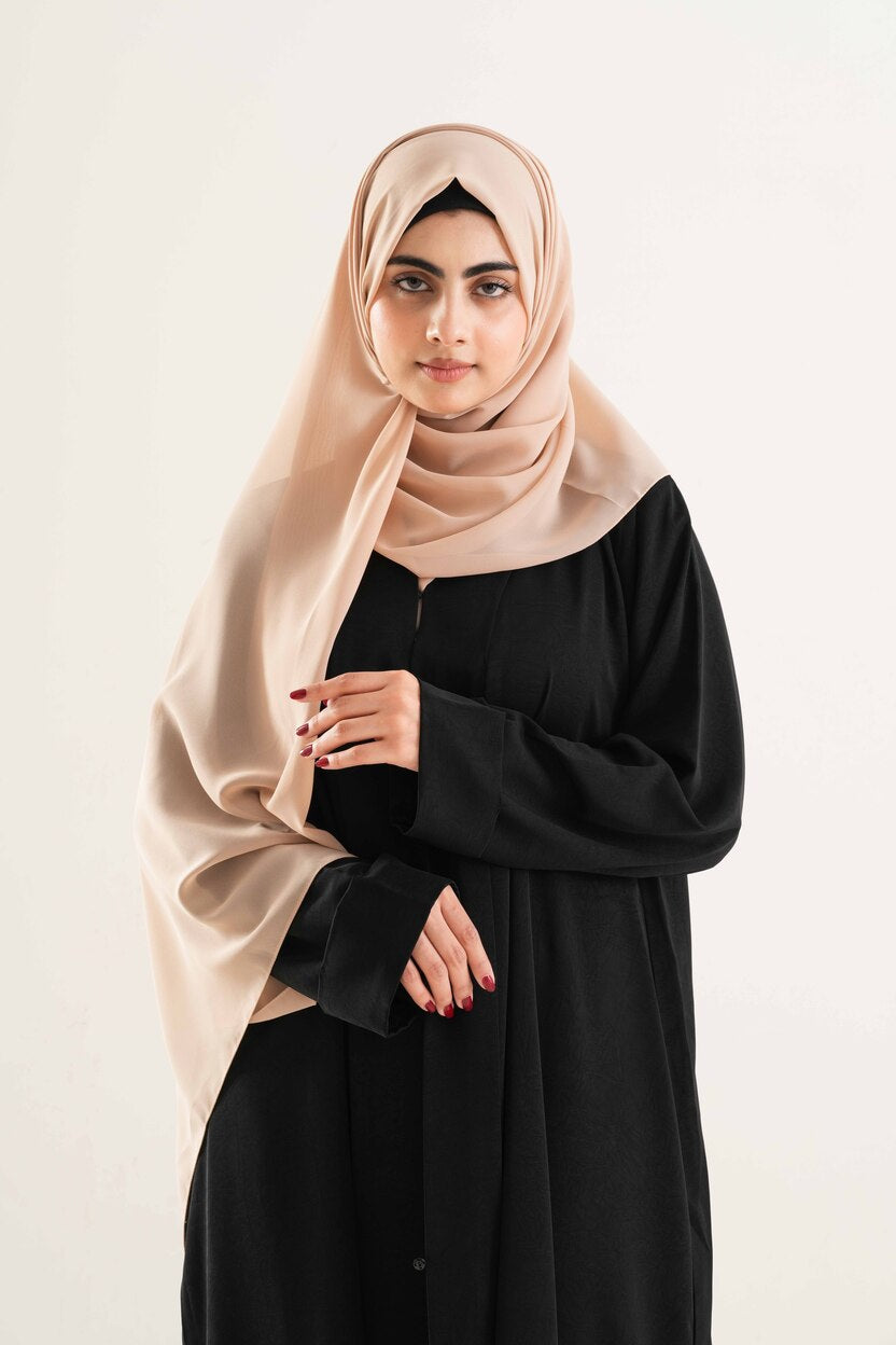 Cream Georgette Hijab