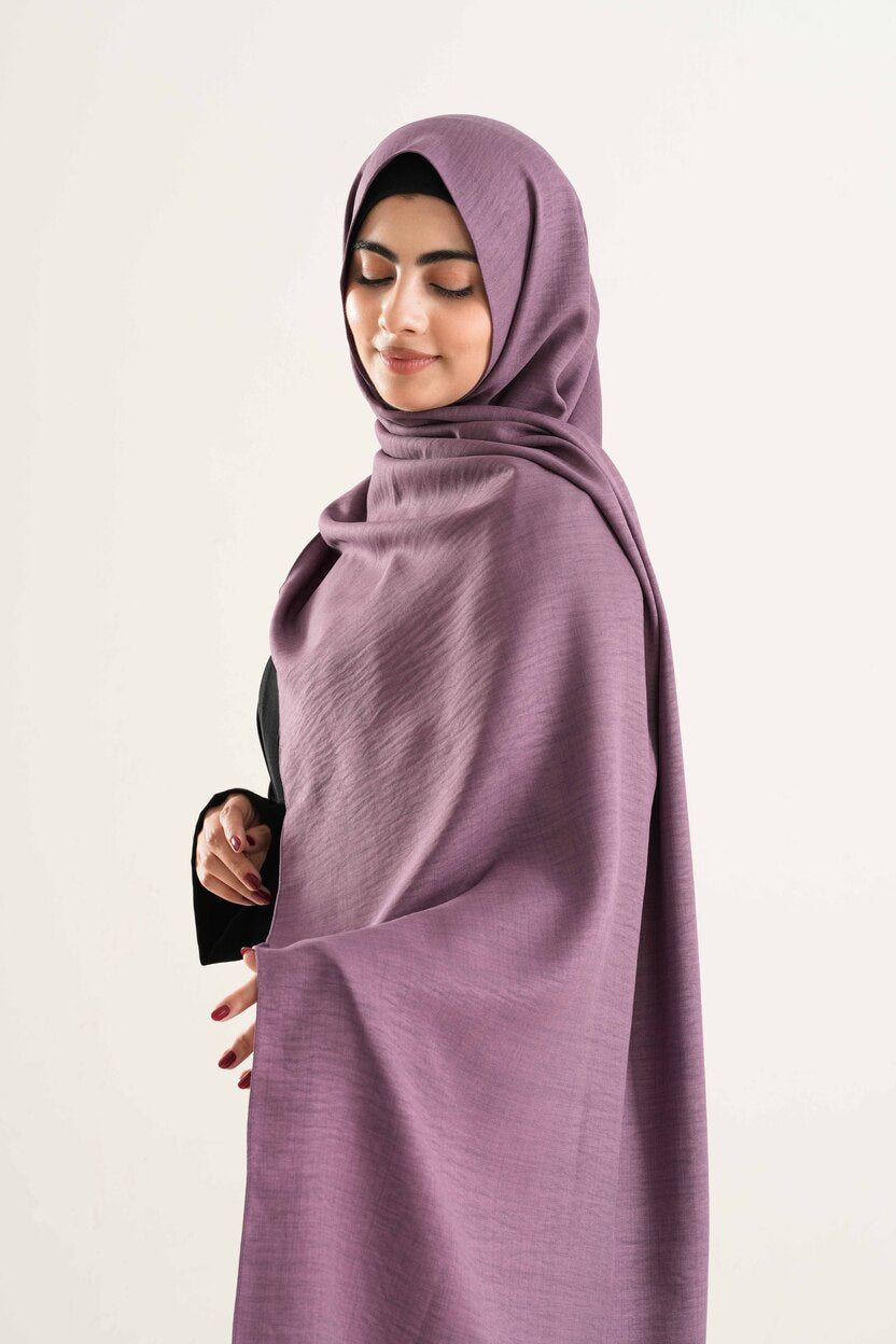 Plum Cotton Hijab