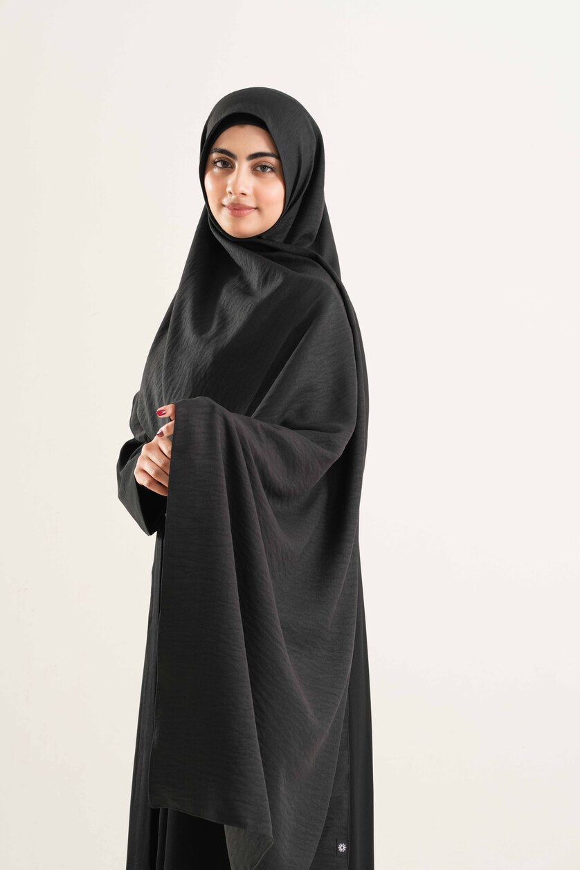 Black Cotton Hijab