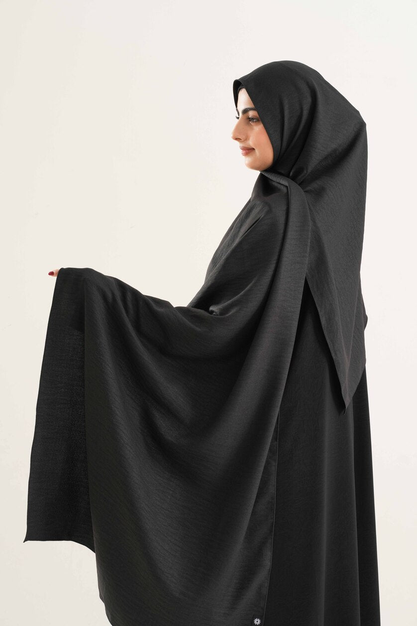 Black Cotton Hijab