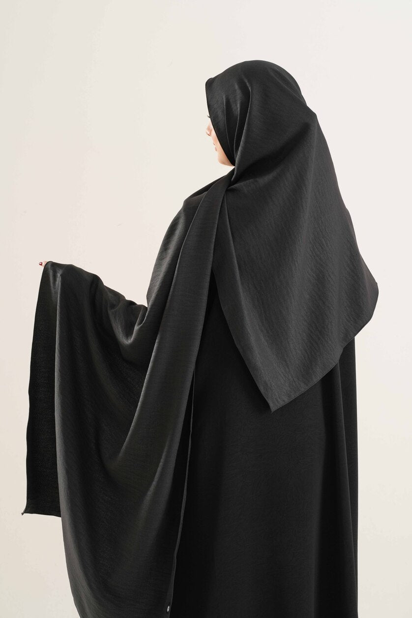 Black Cotton Hijab