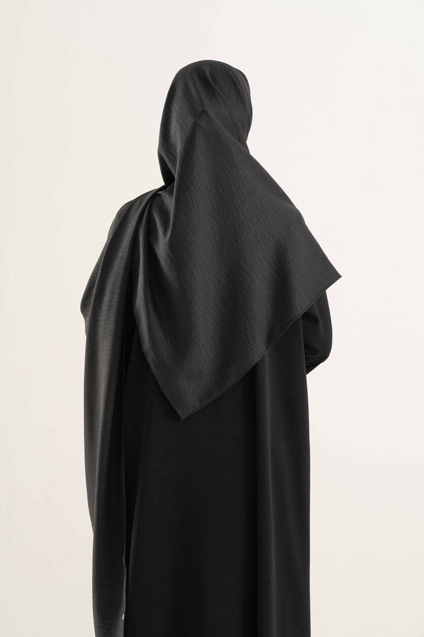 Black Cotton Hijab