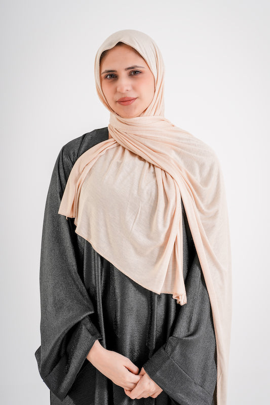 Cream Jersey Hijab