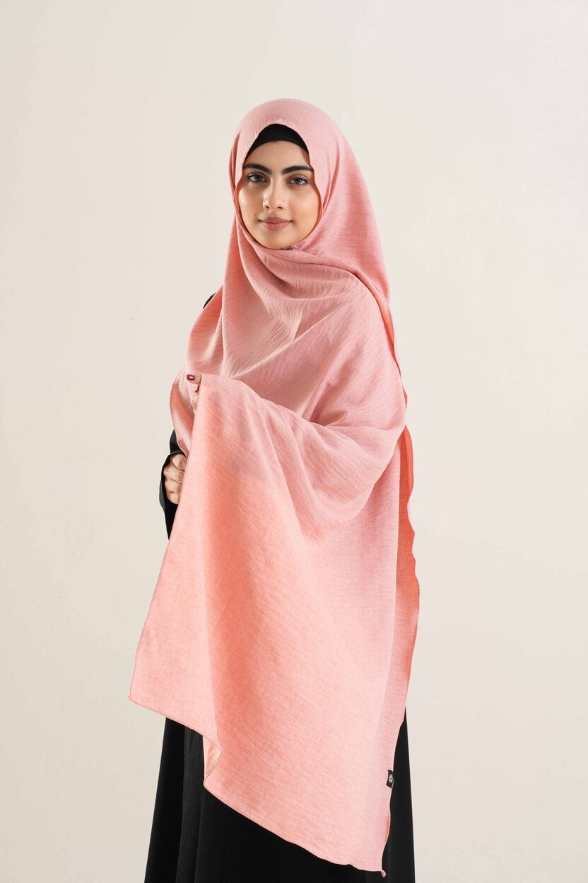 Peach Cotton Hijab