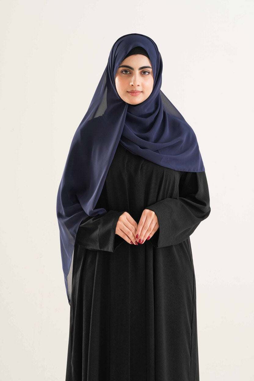 Navy Chiffon