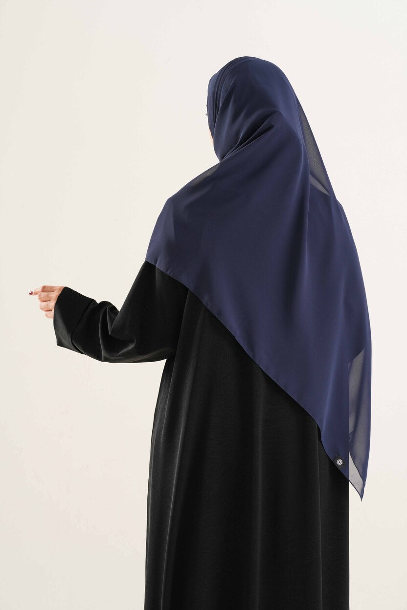Navy Chiffon