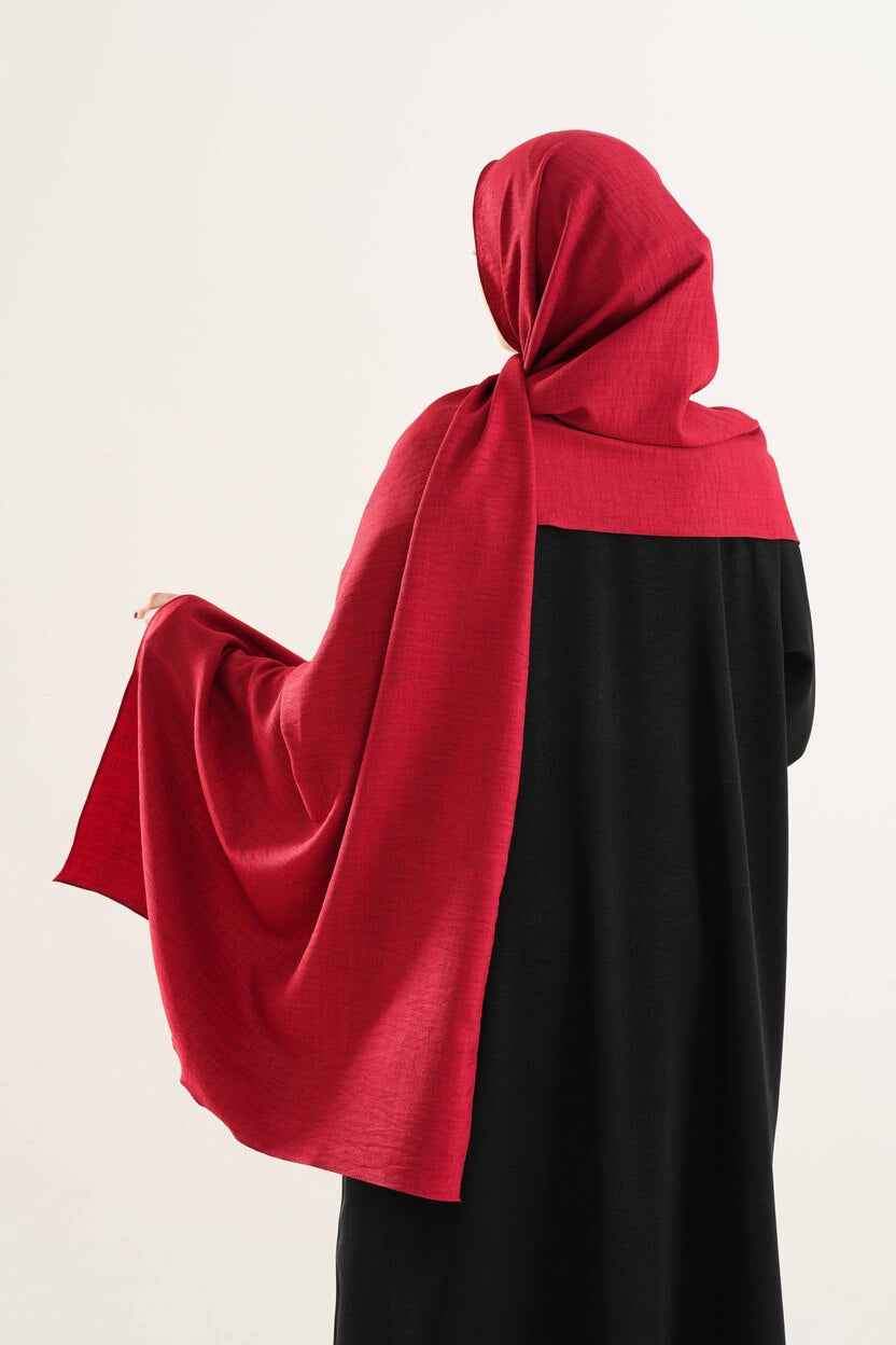 Red Cotton Hijab