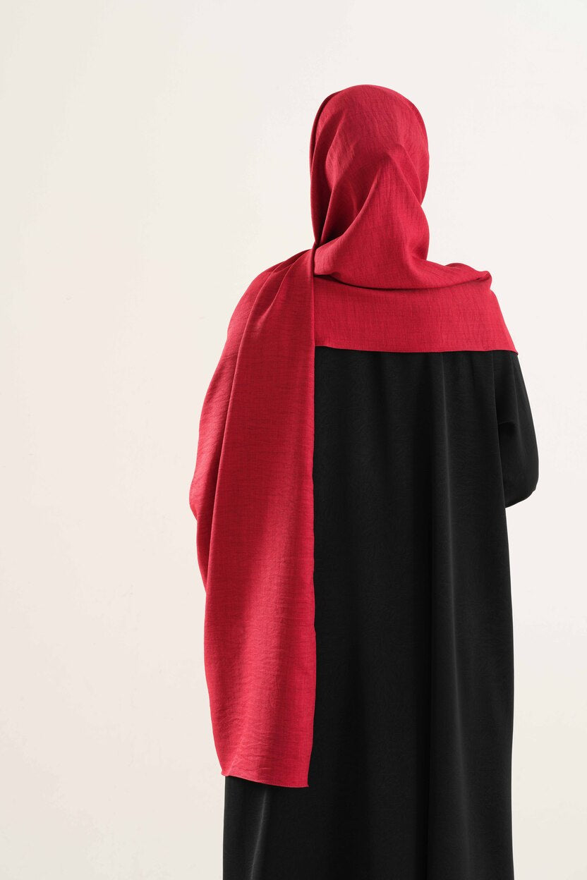 Red Cotton Hijab
