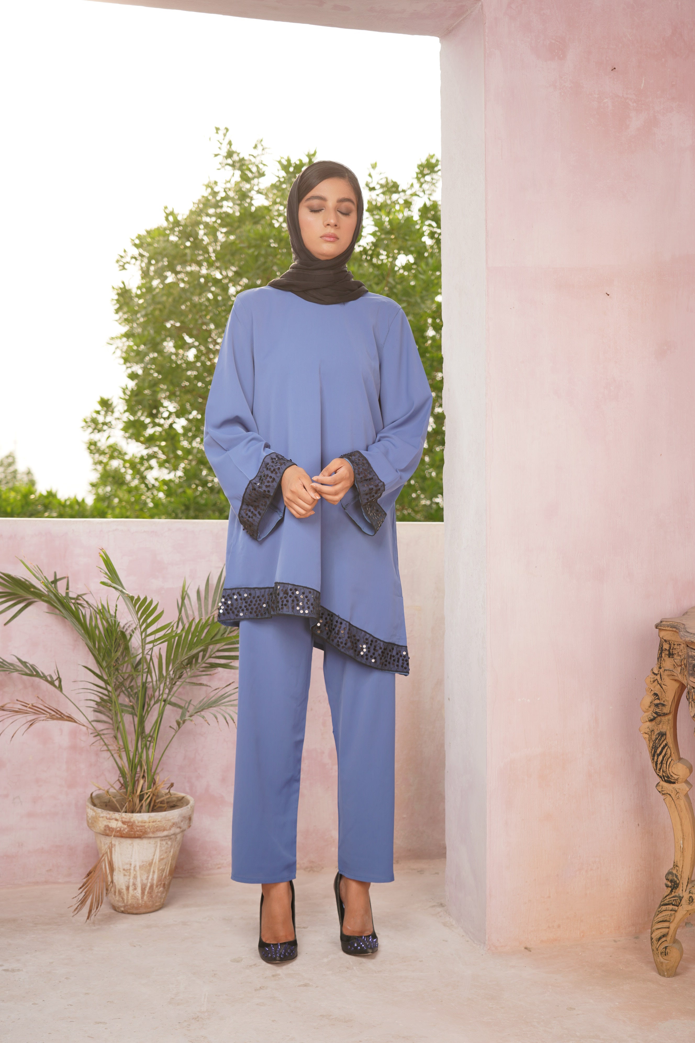 Elegant Sequined Set