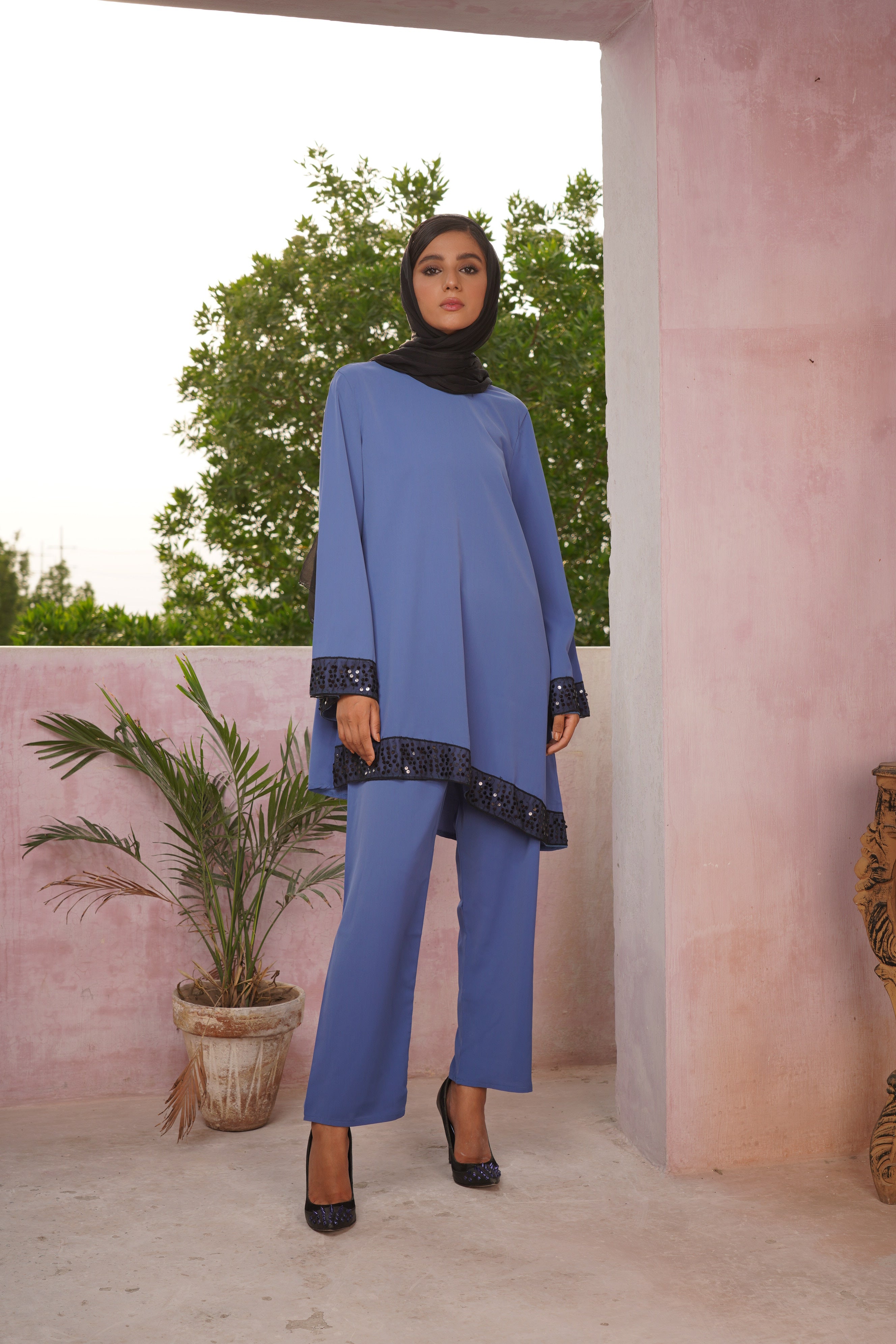 Elegant Sequined Set