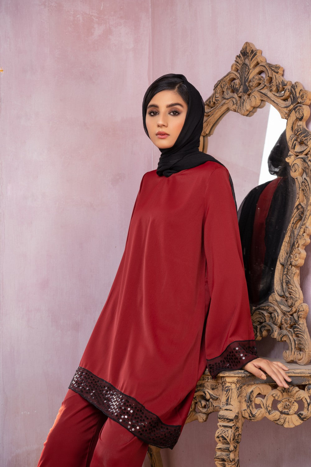 Elegant Sequined Set