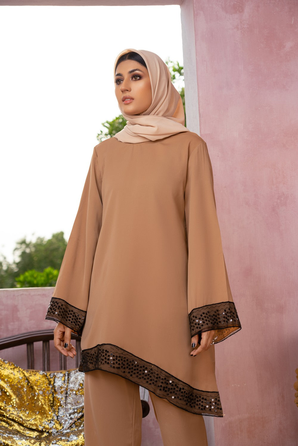 Elegant Sequined Set