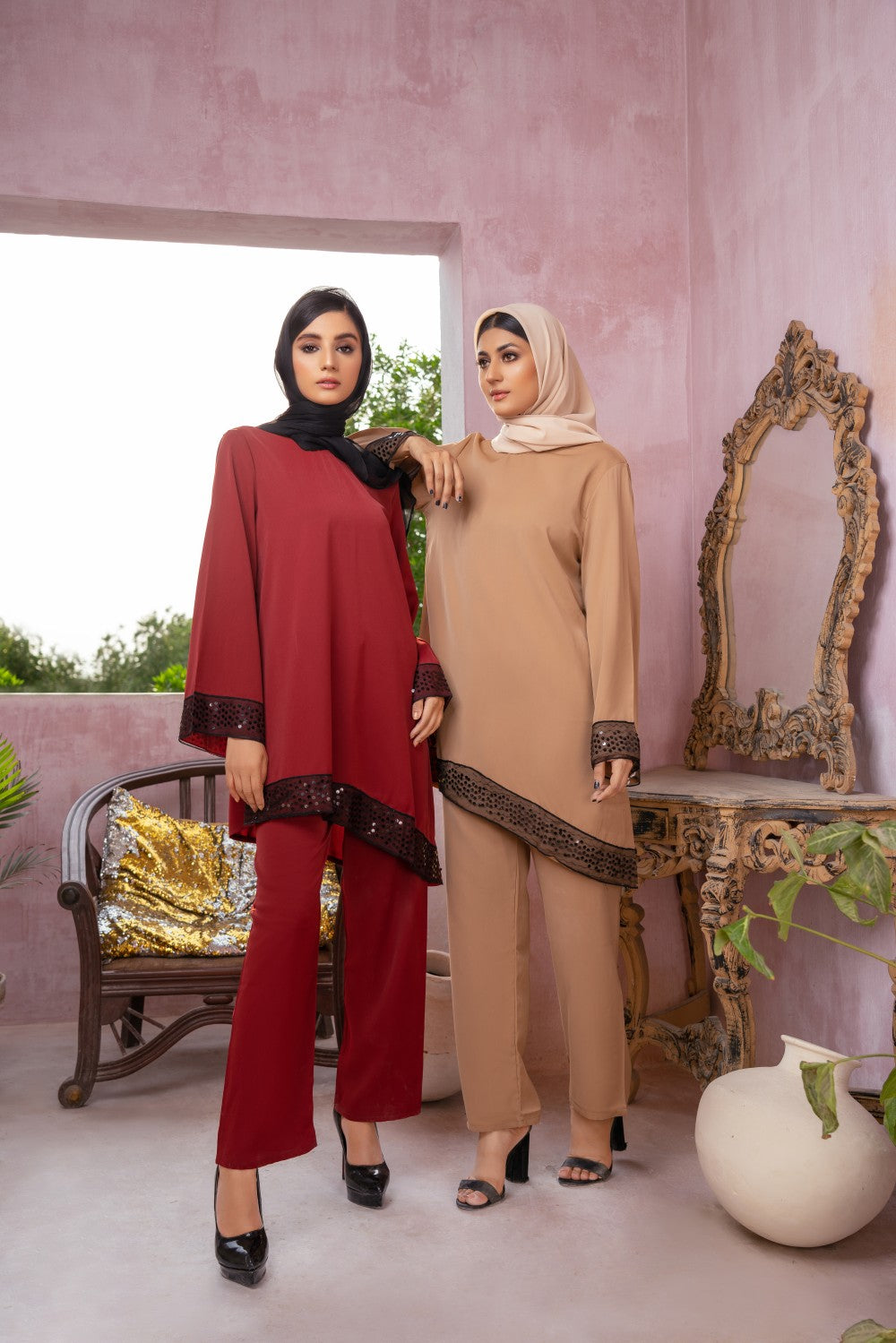 Elegant Sequined Set